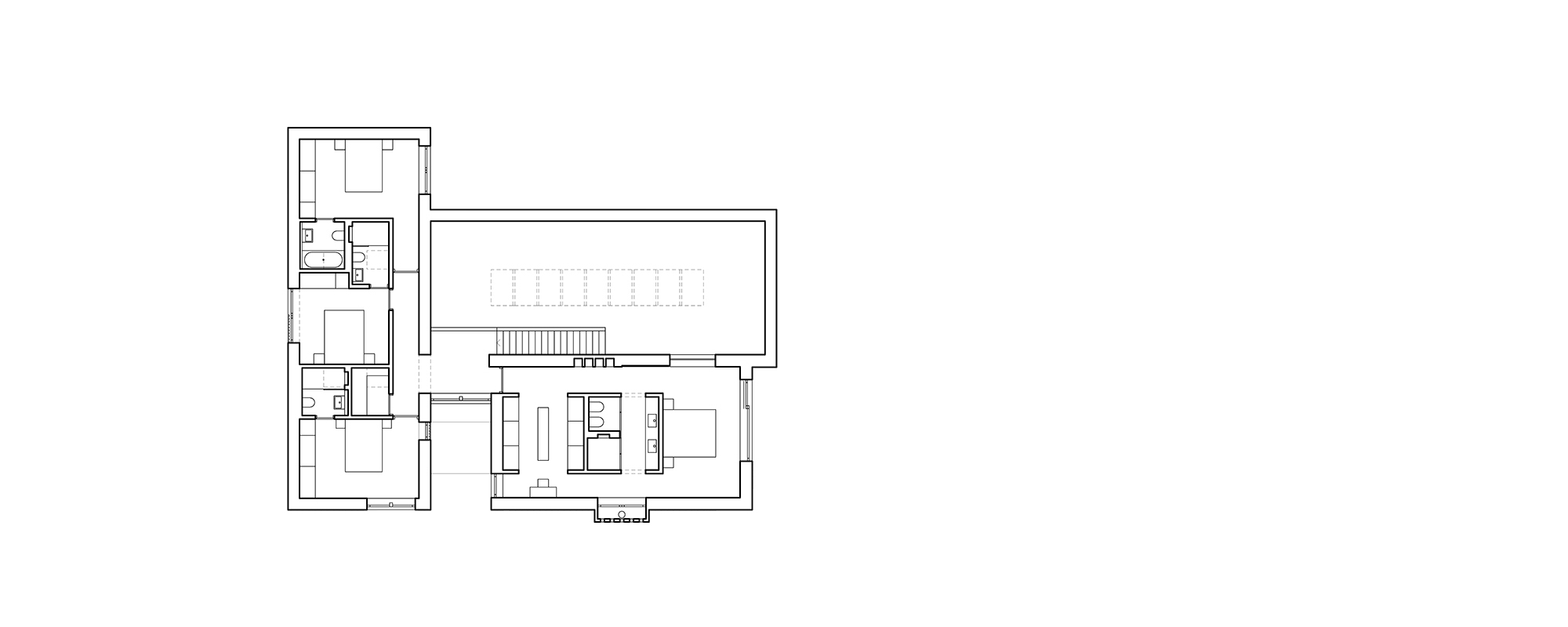 Erbar Mattes Architects Wimbledon custom new build contemporary modern house conservation area floor plan