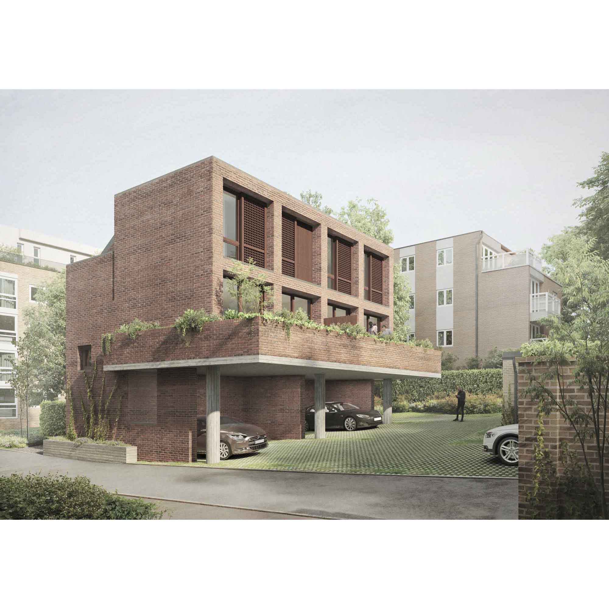 Erbar Mattes Architects Highgate London houses development front